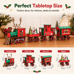 🚂LAST DAY 50% OFF❄️DIY Christmas Wooden Train Set 3D Assembly Puzzle Kit