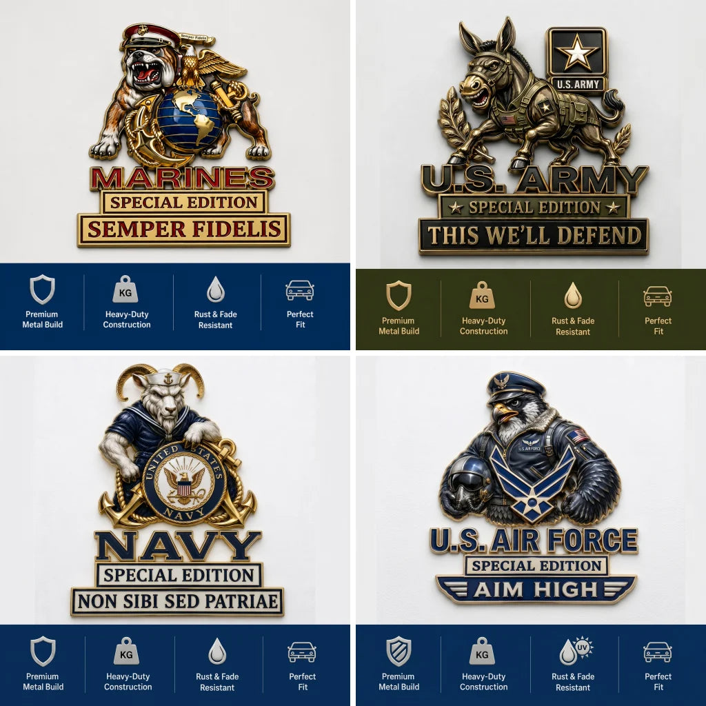 🔥Last Day Promo: 49% OFF ⚓-US Military Branch Car Emblem Metal Badge Collection - ✈️Buy 2 Free Shipping Today!