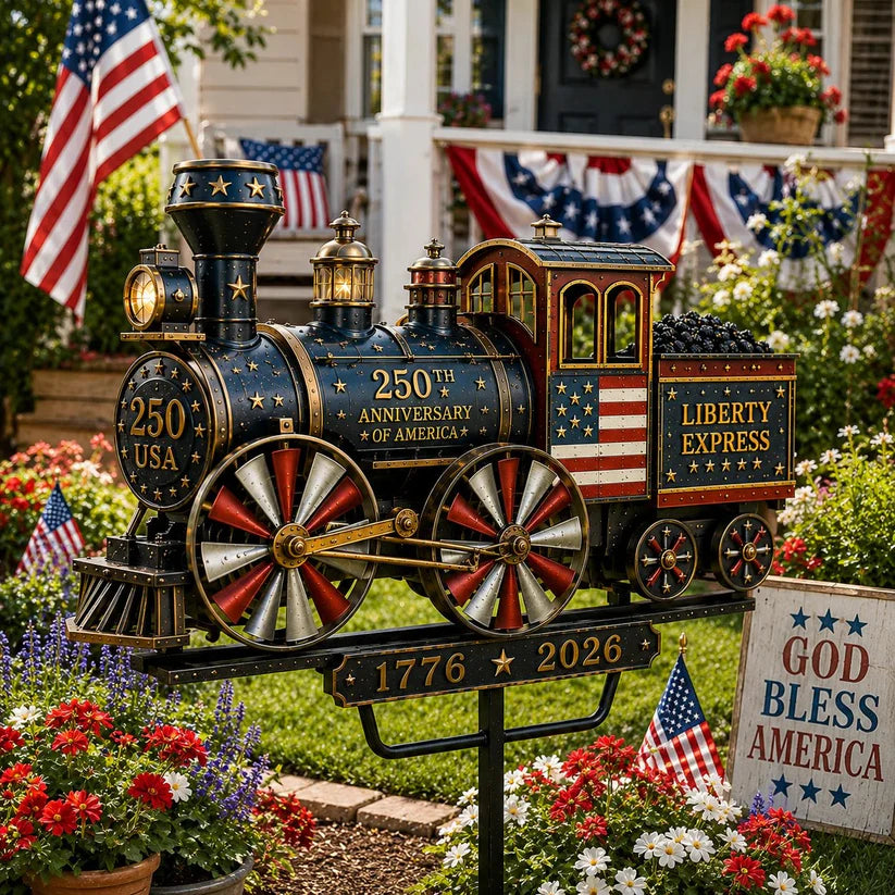 🔥Limited time 50% OFF🔥🚂USA 250 “Liberty Express” Train Garden Wind Spinner -✈️ (Free Delivery Fee)