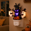 👻LAST DAY 50% OFF💡 Halloween Tree Ghost LED Night Light – Spooky Reading Ghost Table Decor