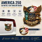 🔥Last Day Promo: 49% OFF 🎖️- America 250th Anniversary Commemorative Car Emblem Metal Badge - ✈️Buy 2 Free Shipping Today!