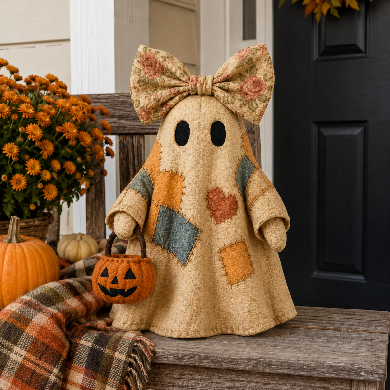 🎃Last day: 50% OFF🔥 - Lighted Vintage Patchwork Ghost