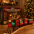 🚂LAST DAY 50% OFF❄️DIY Christmas Wooden Train Set 3D Assembly Puzzle Kit
