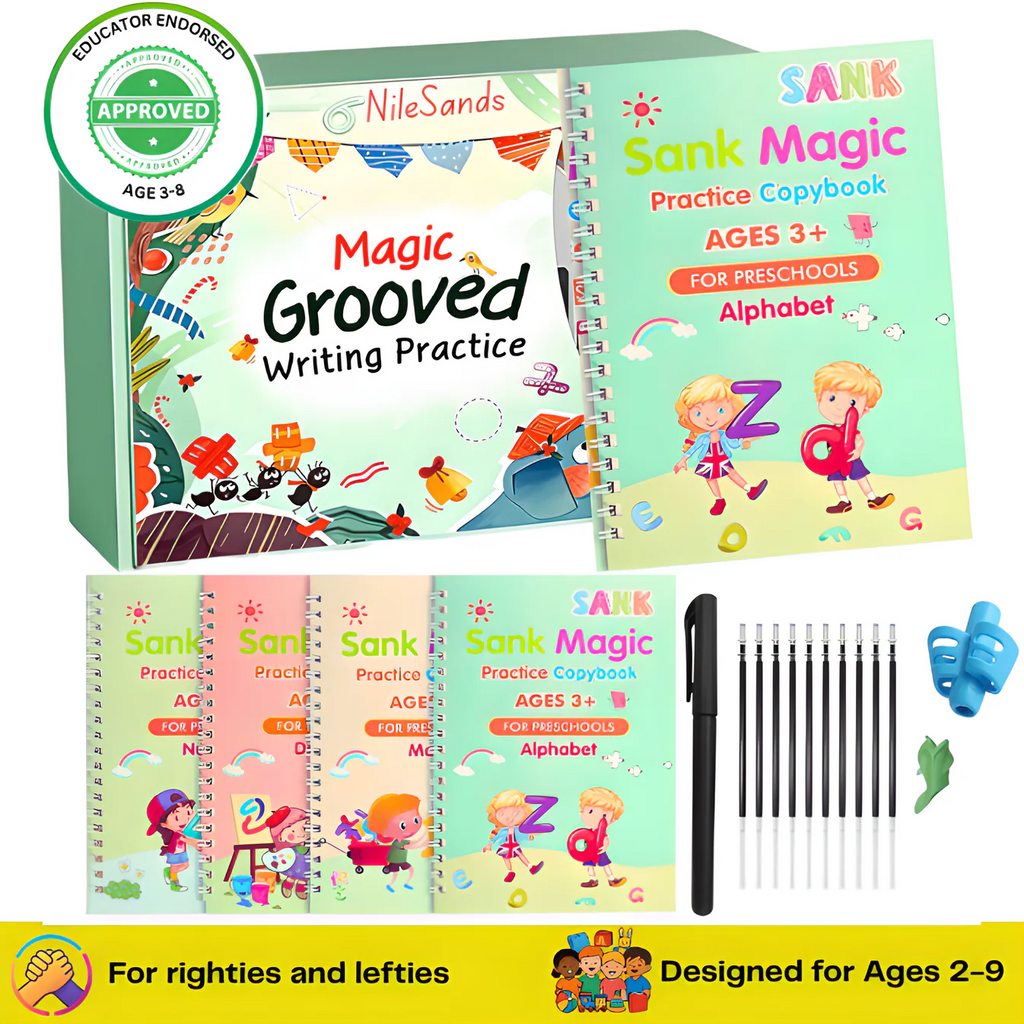 💥LAST DAY SALE 50% OFF💥📚MagicBook | Kids Practice Copybook Set (4Pcs/Set)