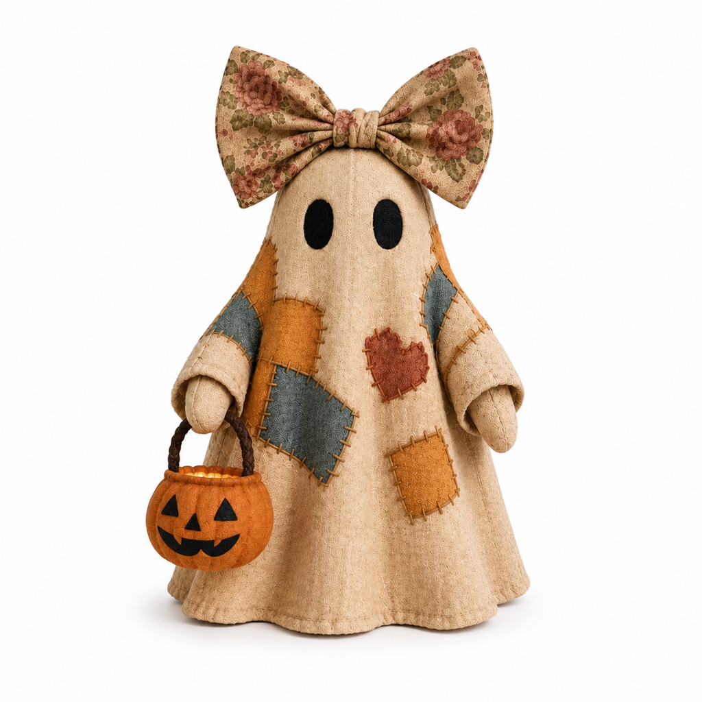 🎃Last day: 50% OFF🔥 - Lighted Vintage Patchwork Ghost