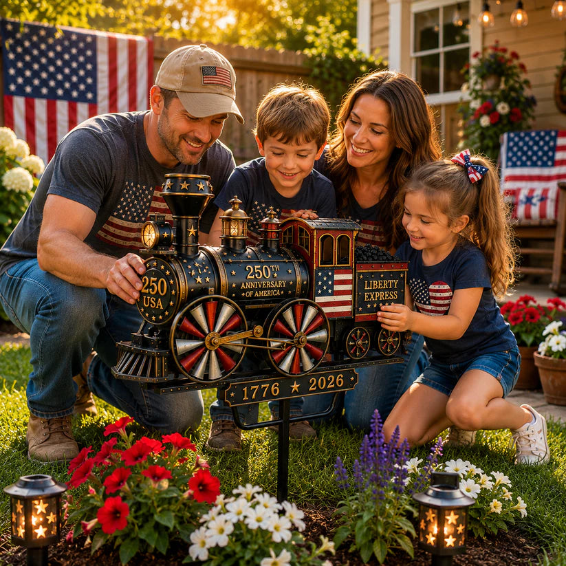 🔥Limited time 50% OFF🔥🚂USA 250 “Liberty Express” Train Garden Wind Spinner -✈️ (Free Delivery Fee)