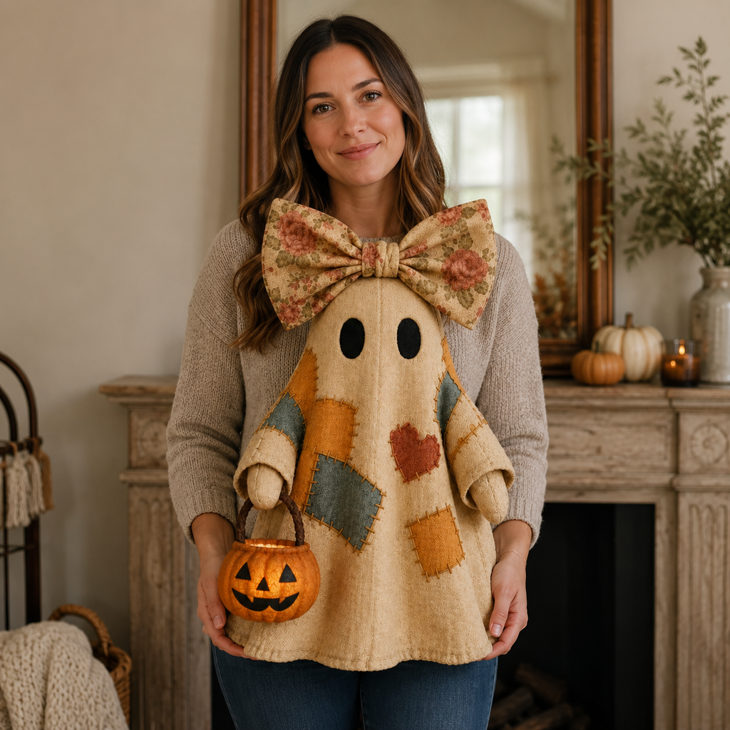 🎃Last day: 50% OFF🔥 - Lighted Vintage Patchwork Ghost
