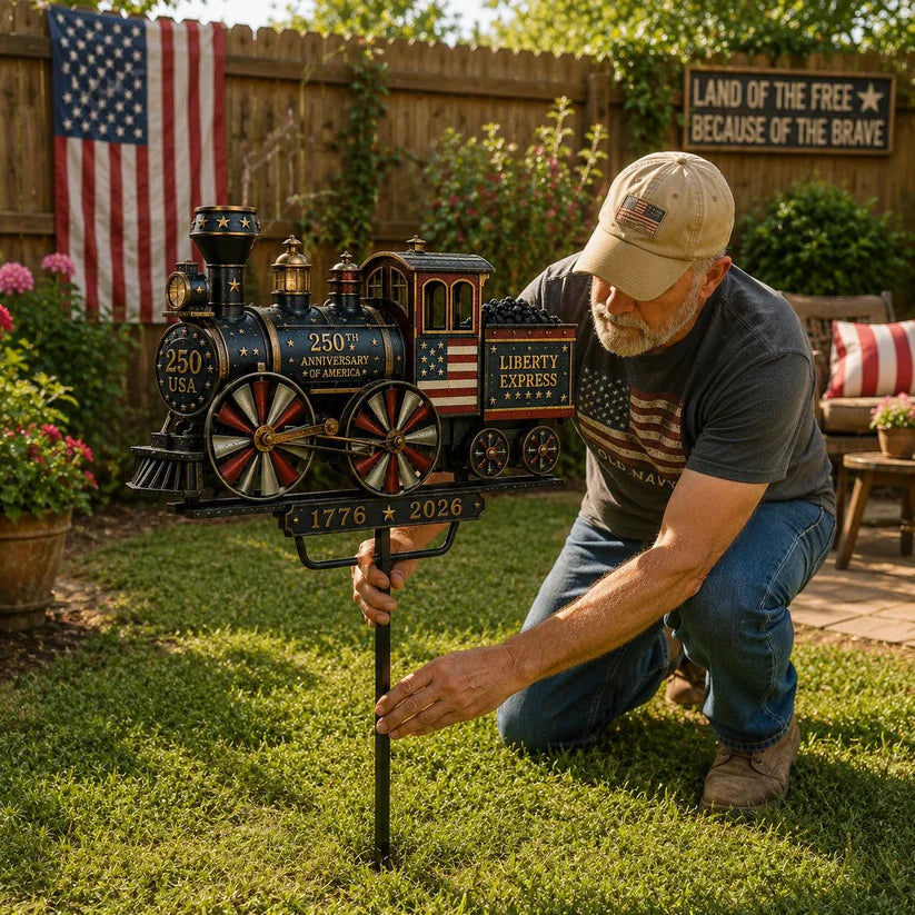 🔥Limited time 50% OFF🔥🚂USA 250 “Liberty Express” Train Garden Wind Spinner -✈️ (Free Delivery Fee)