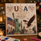 🔥USA 250th Anniversary DIY Pearl Painting Kit ✨❤️‍🔥