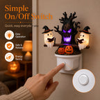 👻LAST DAY 50% OFF💡 Halloween Tree Ghost LED Night Light – Spooky Reading Ghost Table Decor