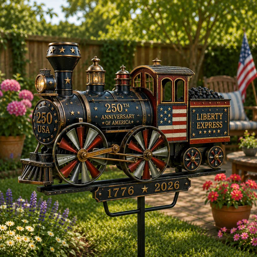 🔥Limited time 50% OFF🔥🚂USA 250 “Liberty Express” Train Garden Wind Spinner -✈️ (Free Delivery Fee)
