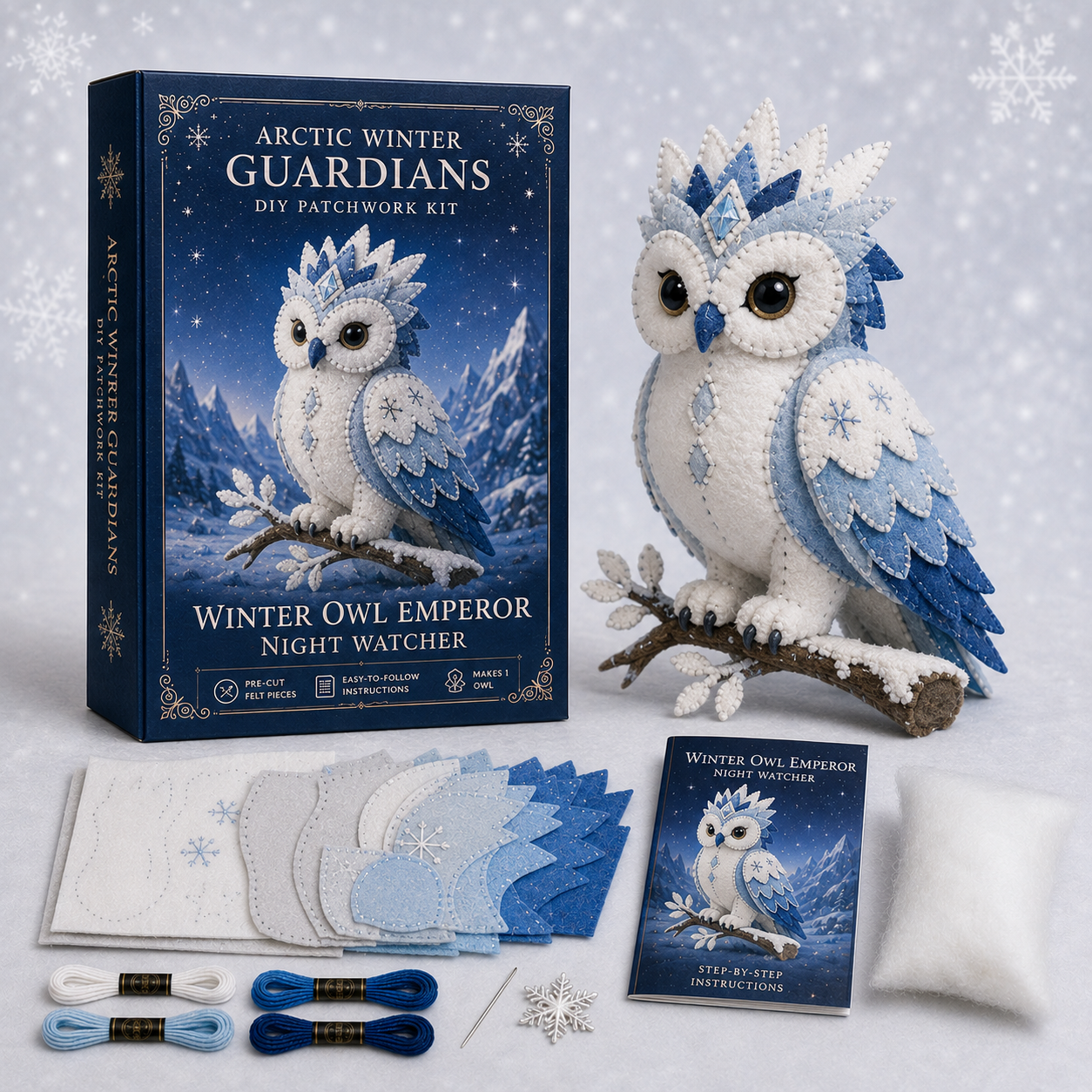 🔥Last 4 Hours: 50% off 🔥– Arctic Winter Guardians DIY Patchwork Kit