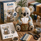 🔥Last Day Promo: 49% OFF 🌴Handmade Patchwork Bushland Cozy Collection Tissue Box DIY Kit