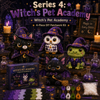 🎁BUY 3 GET 1 FREE🧵Halloween Friends 4 Piece DIY Patchwork Kit Collection 🎃🧵