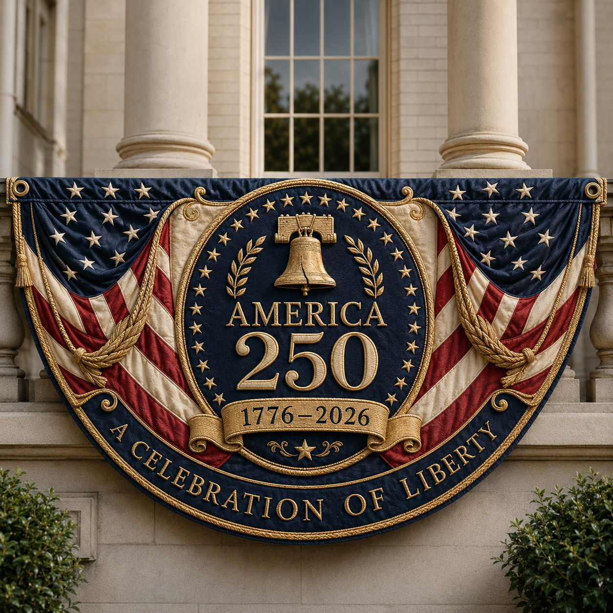 🔥Limited Edition🔥🇺🇸America 250 Fan Bunting Flag