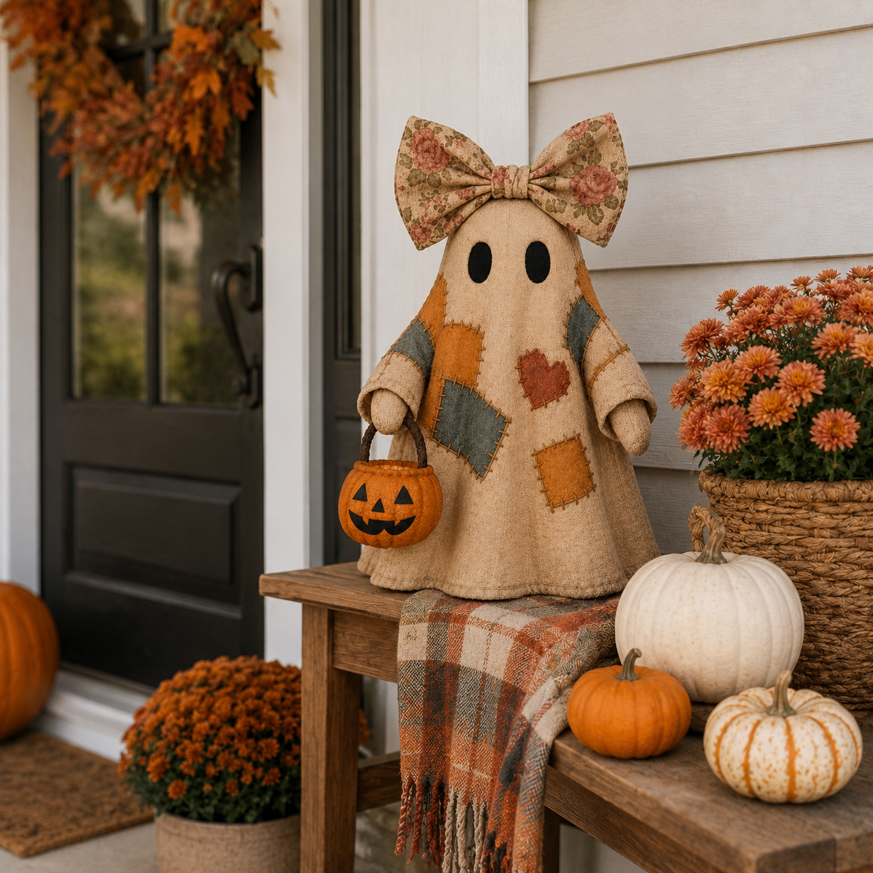 🎃Last day: 50% OFF🔥 - Lighted Vintage Patchwork Ghost