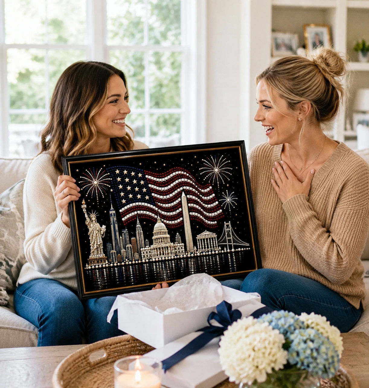 🦅America 250th Anniversary Pearl Art Kit – Stars & Stripes Skyline Limited Edition