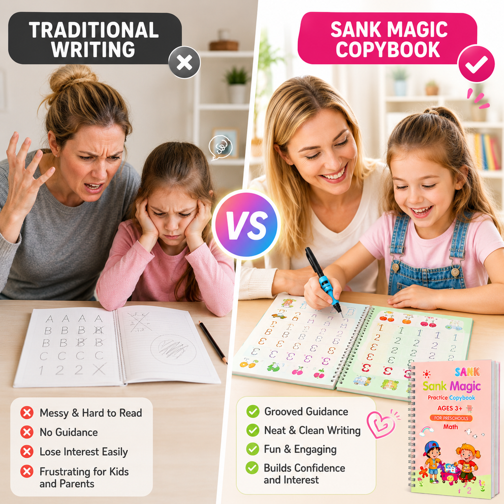 💥LAST DAY SALE 50% OFF💥📚MagicBook | Kids Practice Copybook Set (4Pcs/Set)