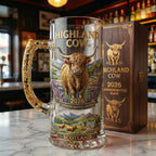 Highland Cow 2026 Commemorative Beer Mug – Scotland Heritage Edition