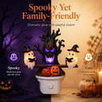 👻LAST DAY 50% OFF💡 Halloween Tree Ghost LED Night Light – Spooky Reading Ghost Table Decor