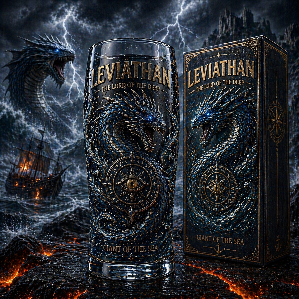 ⚡🐉 MYTHIC TITANS SERIES BEER GLASS🍺🔥