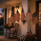 🔥Last Day Promo: 49% OFF - Five Tea-Stained Flags In A Rustic Cast Iron Wall Display