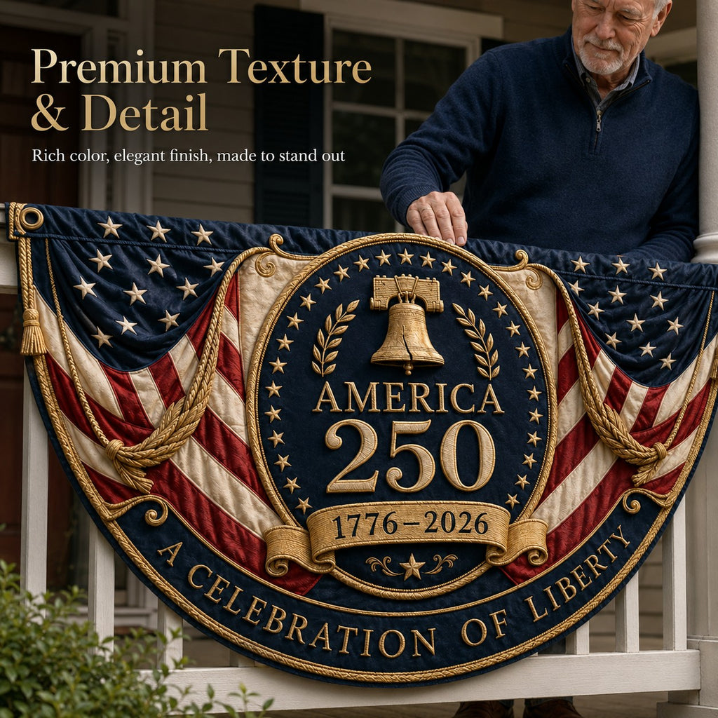 🔥Limited Edition🔥🇺🇸America 250 Fan Bunting Flag