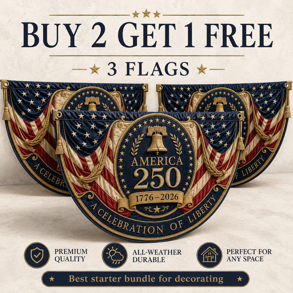 🔥Limited Edition🔥🇺🇸America 250 Fan Bunting Flag