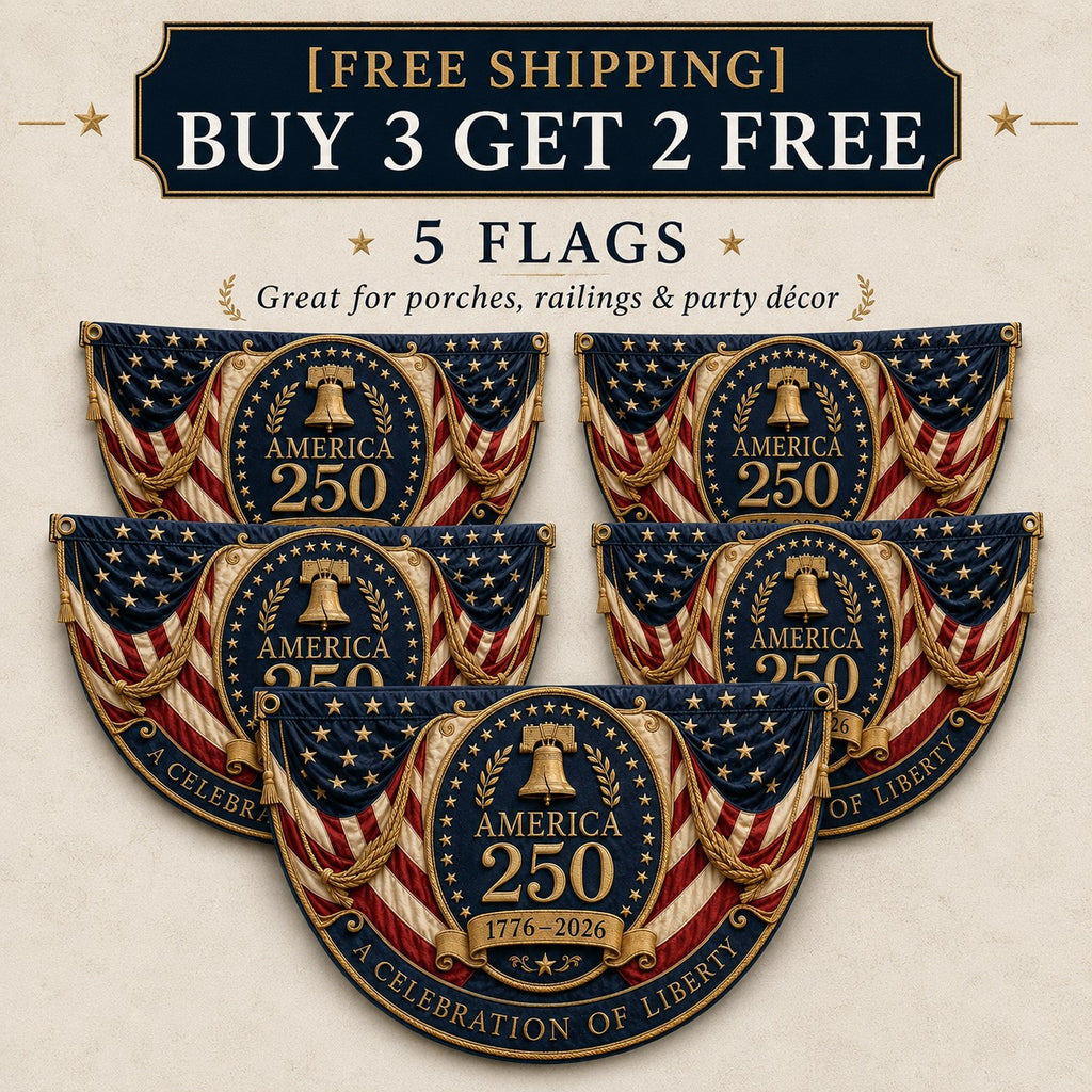 🔥Limited Edition🔥🇺🇸America 250 Fan Bunting Flag
