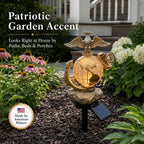 🦅 Last Day Promo: 49% OFF - USMC Eagle Globe Anchor Solar Garden Stake