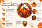 🔥Last Day 49% OFF🔥 - 🍂✨Autumn Harvest Pumpkin Diamond Art Hanging Ornament Kit