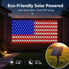 🔥 Limited-time 50% OFF🎉----Solar American Flag Lights Outdoor