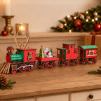 🚂LAST DAY 50% OFF❄️DIY Christmas Wooden Train Set 3D Assembly Puzzle Kit