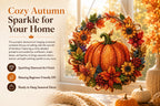 🔥Last Day 49% OFF🔥 - 🍂✨Autumn Harvest Pumpkin Diamond Art Hanging Ornament Kit
