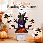 👻LAST DAY 50% OFF💡 Halloween Tree Ghost LED Night Light – Spooky Reading Ghost Table Decor