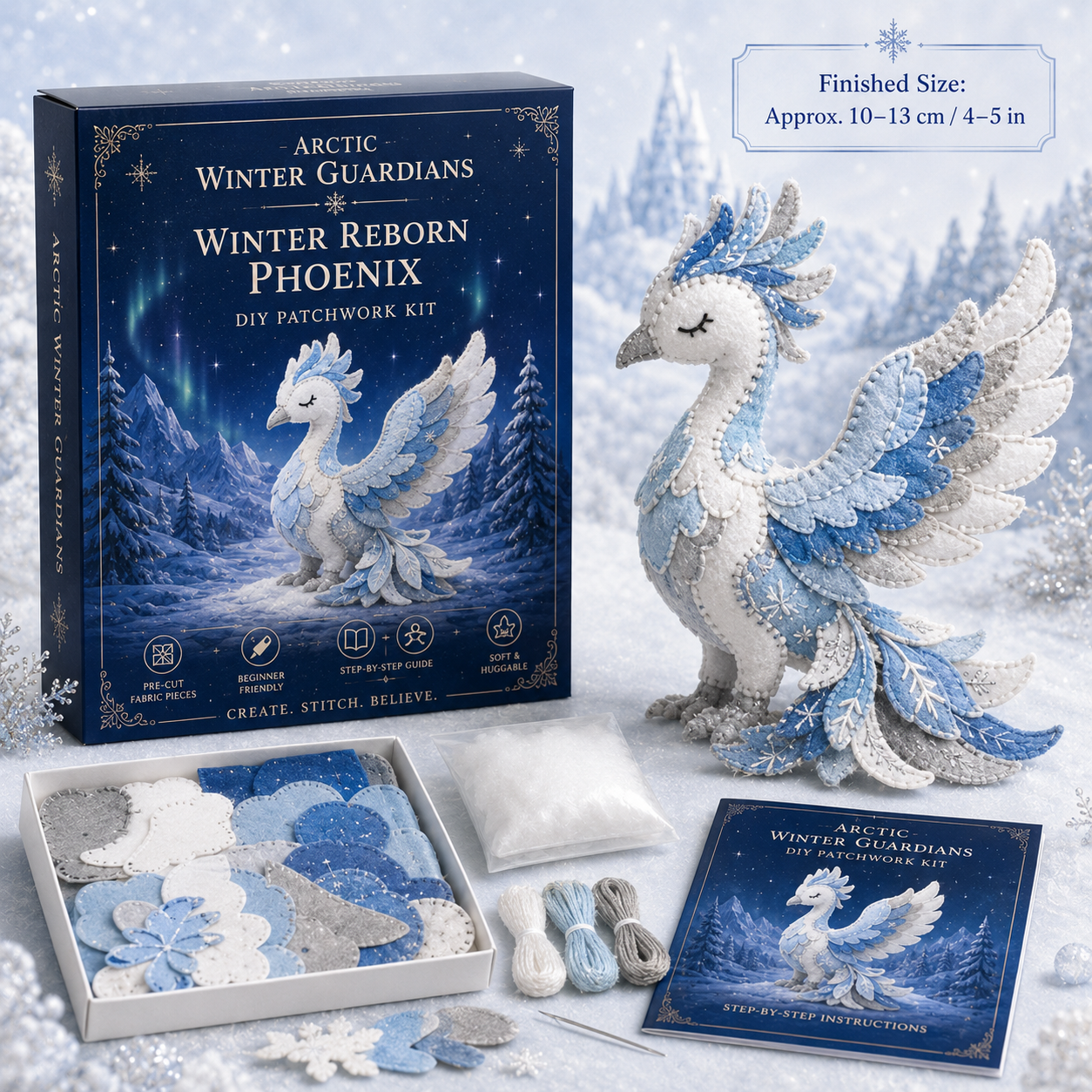 🔥Last 4 Hours: 50% off 🔥– Arctic Winter Guardians DIY Patchwork Kit